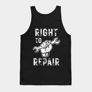 Right to Repair Fist with Wrench Tank Top